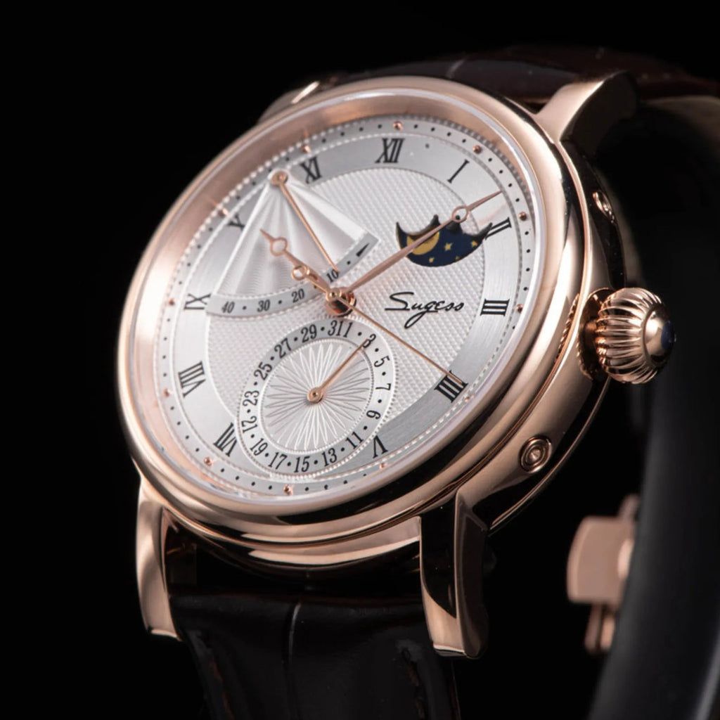 MoonPhase Master 426 Rose Gold Case Power Reserve Indicator Date - DREAM WATCHES