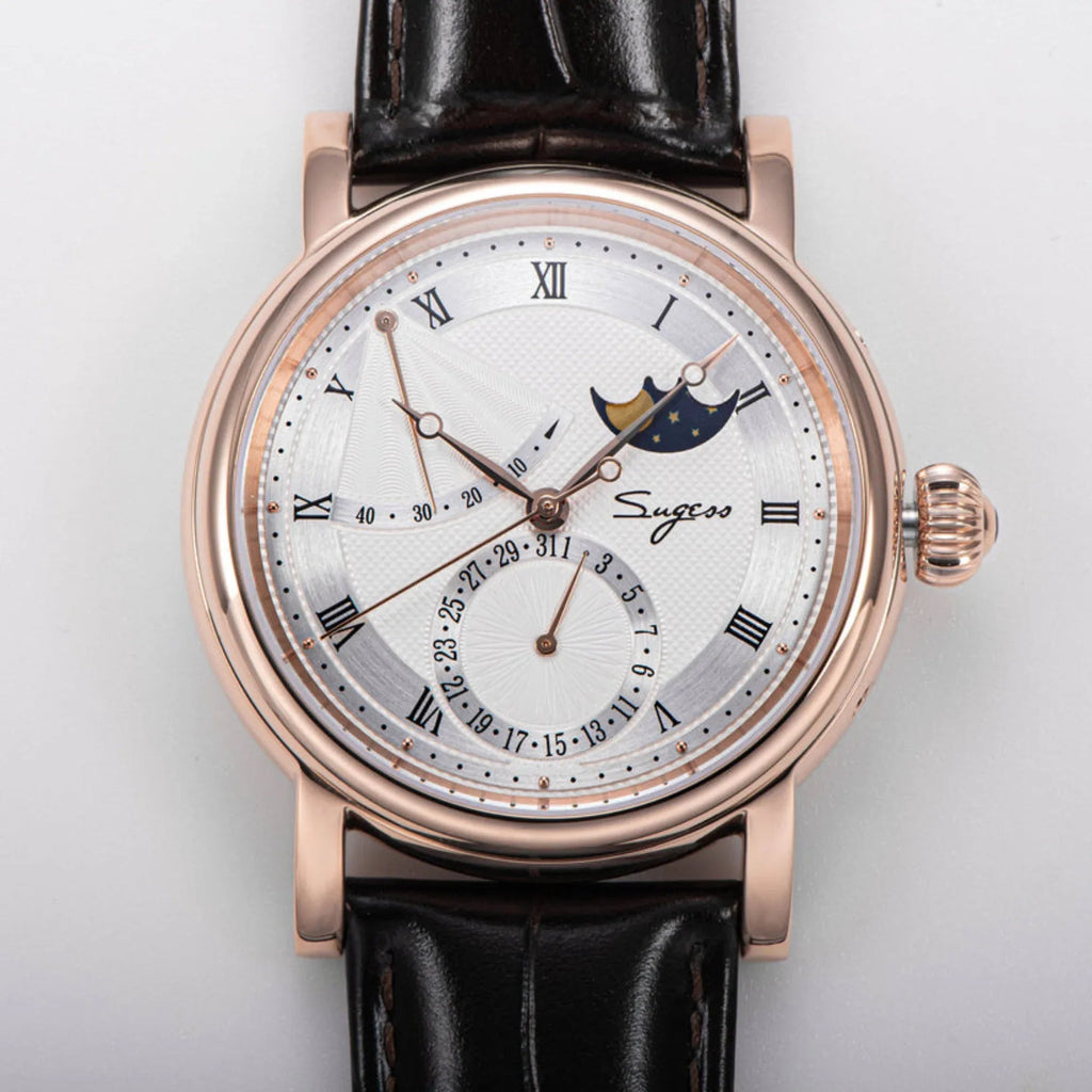 MoonPhase Master 426 Rose Gold Case Power Reserve Indicator Date - DREAM WATCHES