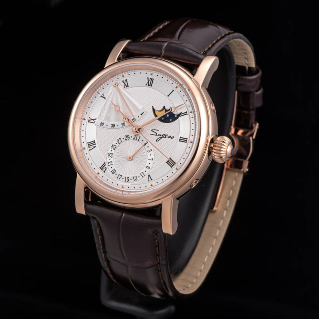 MoonPhase Master 426 Rose Gold Case Power Reserve Indicator Date - DREAM WATCHES