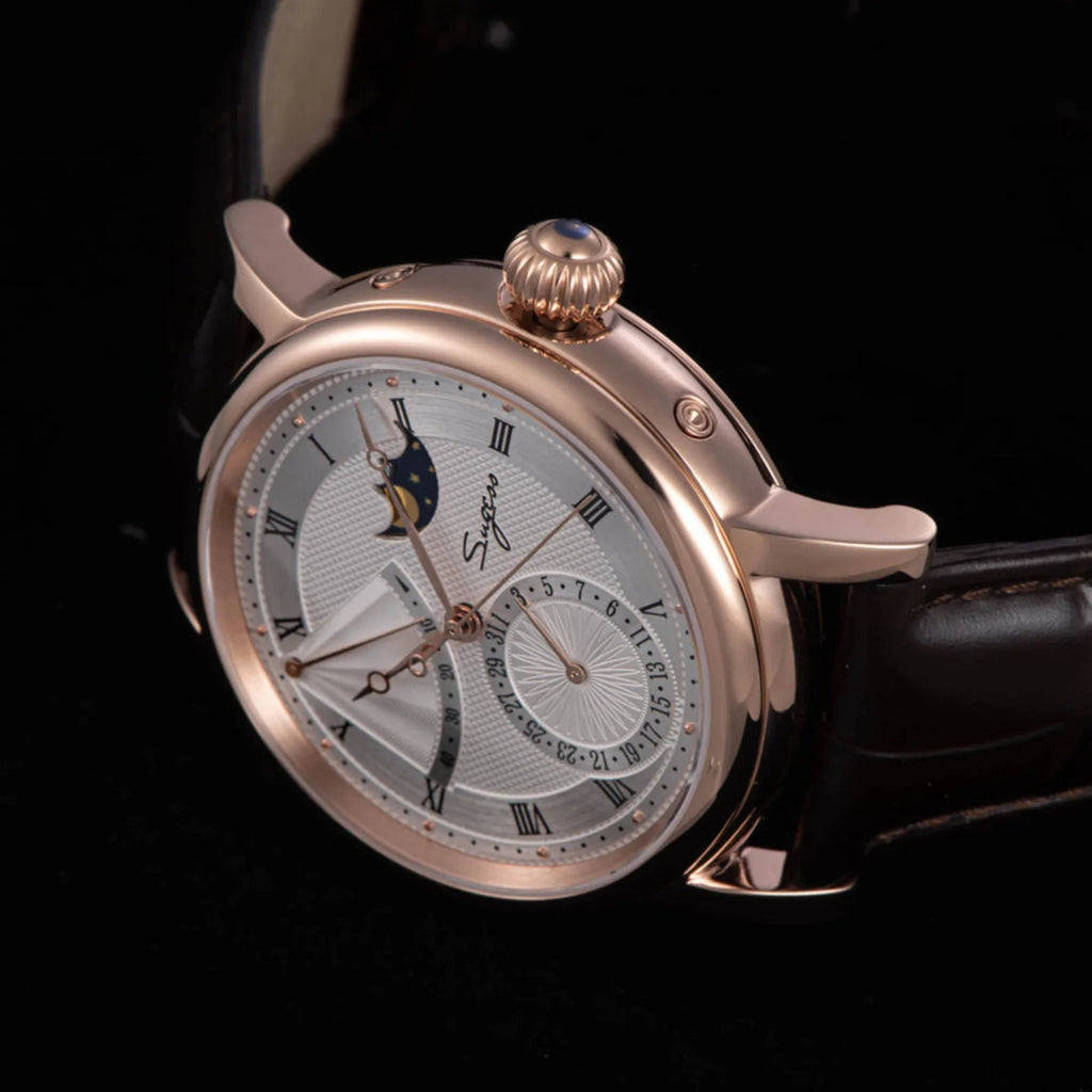 MoonPhase Master 426 Rose Gold Case Power Reserve Indicator Date - DREAM WATCHES