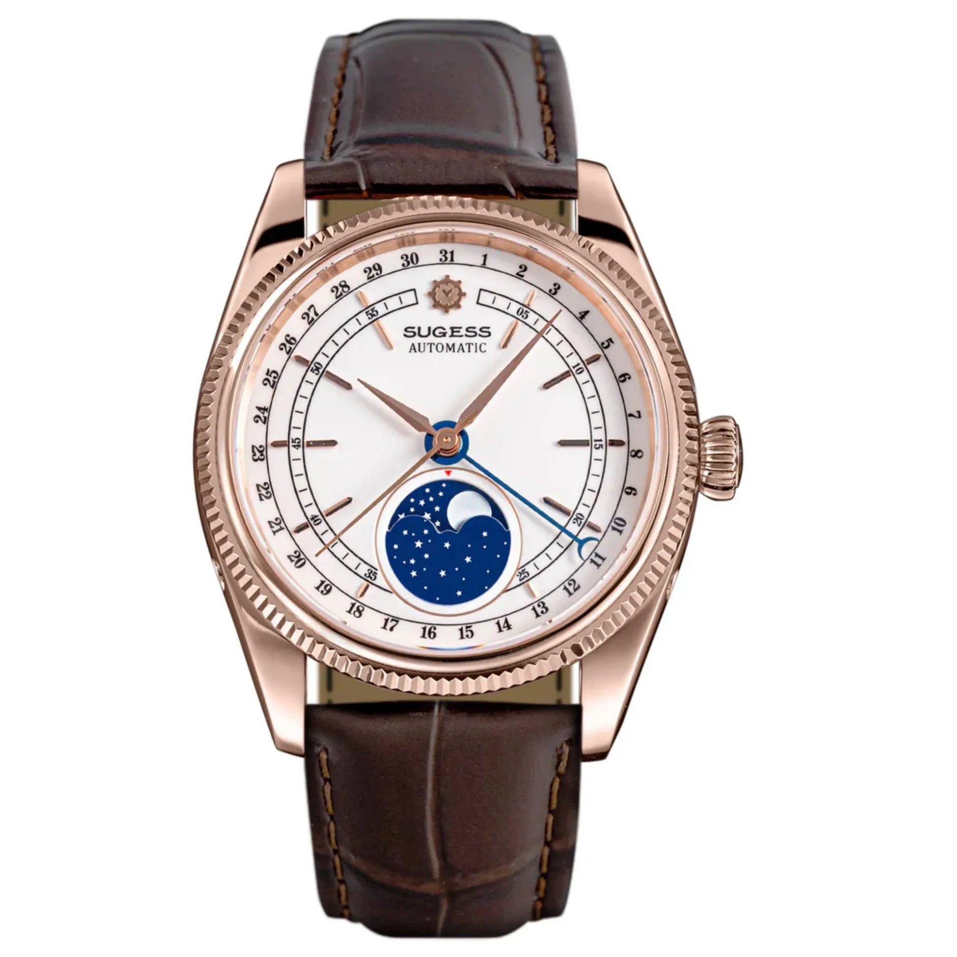 MoonPhase Master S452 Stainless-Steel Light White Dial - DREAM WATCHES