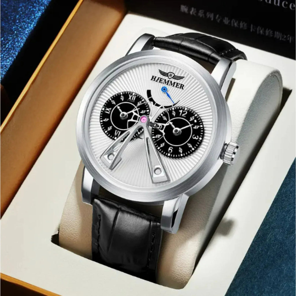 New Design Men's Classic Mechanical Watches Luxury Waterproof Wrist Watches with Sub-dials - DREAM WATCHES