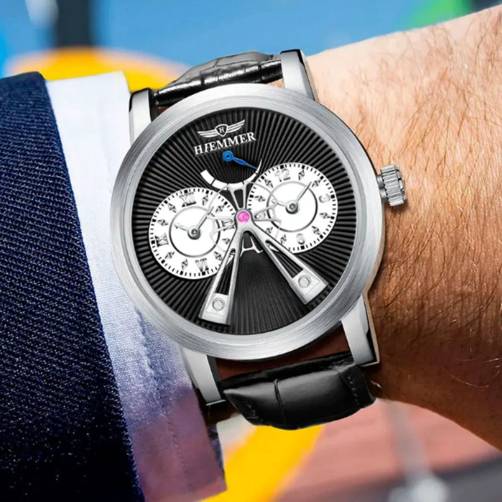 New Design Men's Classic Mechanical Watches Luxury Waterproof Wrist Watches with Sub-dials - DREAM WATCHES