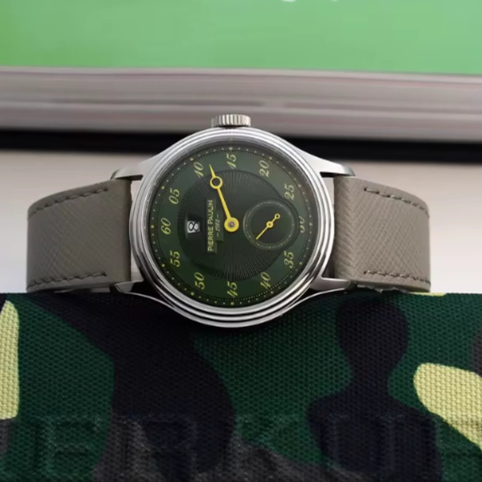 NEW Pierre Paulin Jumping Hour Automatic Seagull St17 mechanical watch steel watch Vintage Date Window - DREAM WATCHES