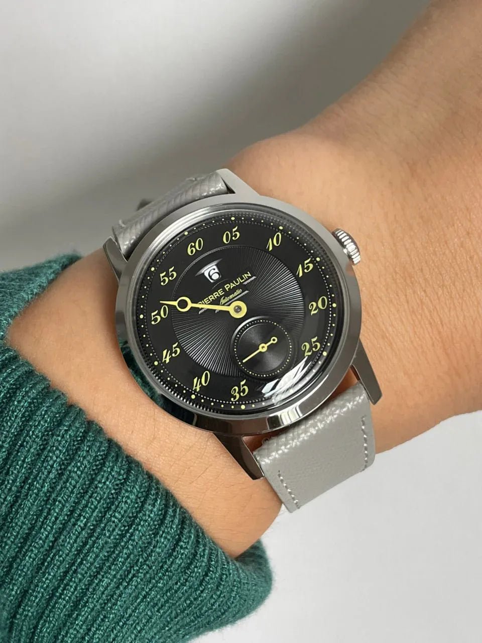 NEW Pierre Paulin Jumping Hour Automatic Seagull St17 mechanical watch steel watch Vintage Date Window - DREAM WATCHES
