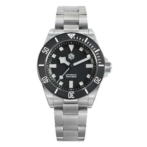 Watchdives x San Martin Titanium 39mm Dive Watch SN0121T-GA - Black Dial