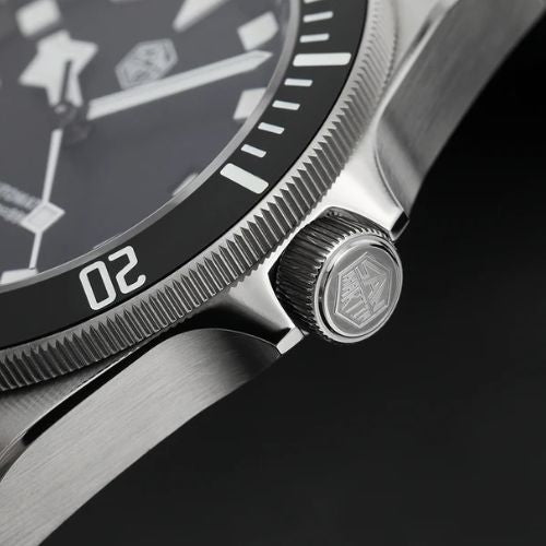 Watchdives x San Martin Titanium 39mm Dive Watch SN0121T-GA - Black Dial