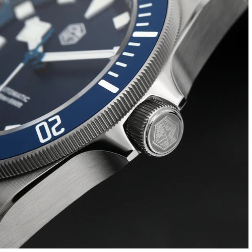 Watchdives x San Martin Titanium 39mm Dive Watch SN0121T-GA -  Blue Dial