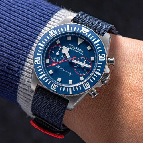 Seestern Chrono S445 Chronograph Blue Dial ST19 Movement