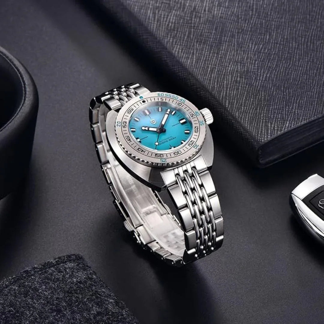 Pagani Design 1719 Men's 42 mm Automatic Wristwatch with Stainless Steel Bracelet Sapphire Crystal - DREAM WATCHES