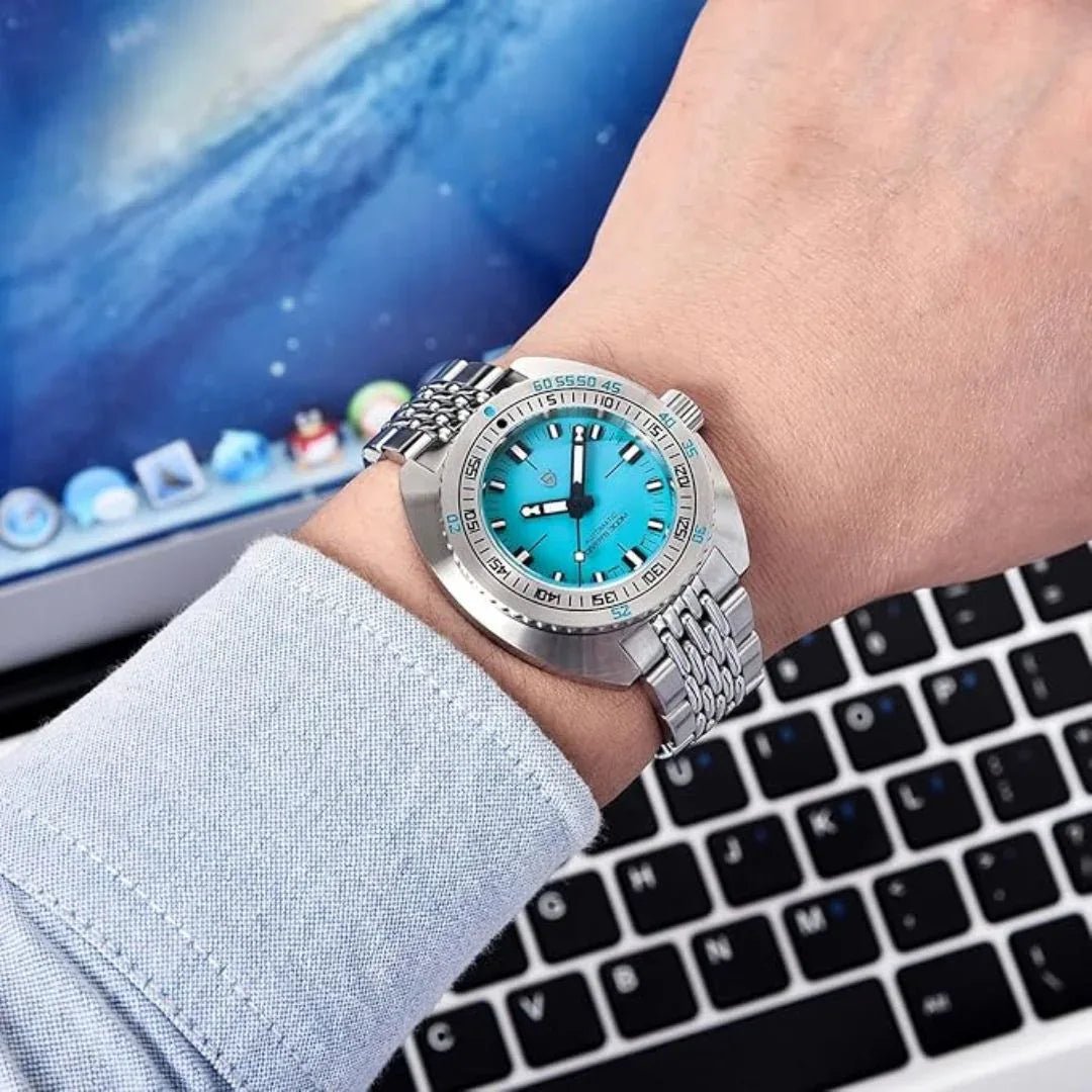 Pagani Design 1719 Men's 42 mm Automatic Wristwatch with Stainless Steel Bracelet Sapphire Crystal - DREAM WATCHES