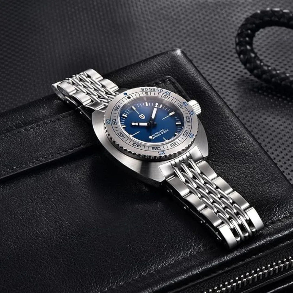 Pagani Design 1719 Men's 42 mm Automatic Wristwatch with Stainless Steel Bracelet Sapphire Crystal - DREAM WATCHES
