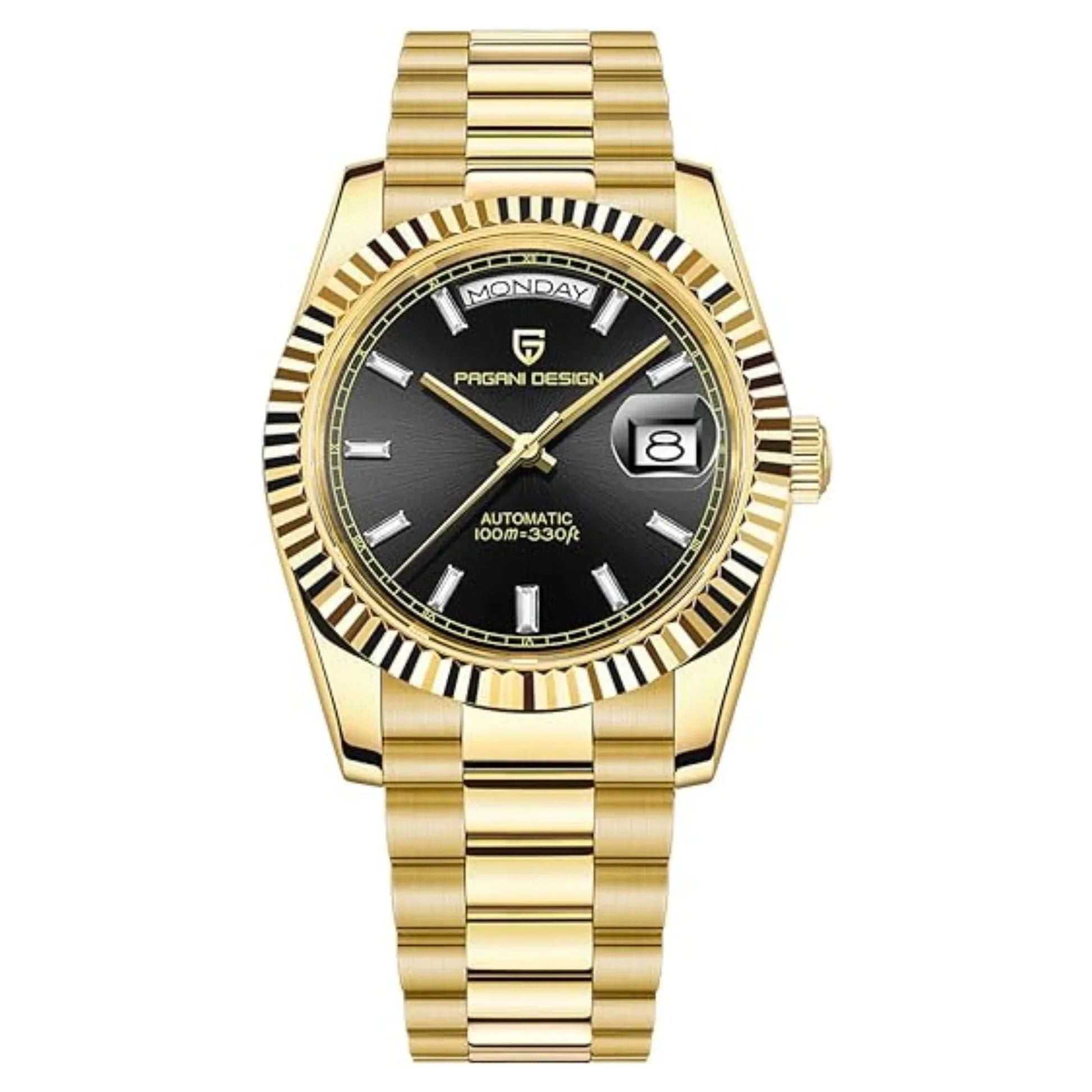 Pagani Design DD40 PD-1783 Men's Watches Luxury Automatic Watch AR Sapphire Glass Mechanical Wristwatch Men NH36A - Gold Black Dial - DREAM WATCHES