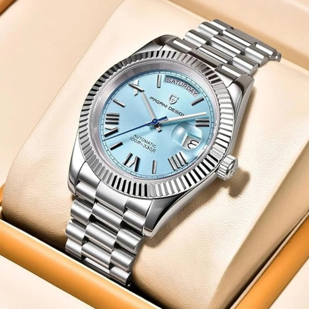 Pagani Design DD40 PD-1783 Men's Watches Luxury Automatic Watch AR Sapphire Glass Mechanical Wristwatch Men NH36A - Ice Blue Dial - DREAM WATCHES