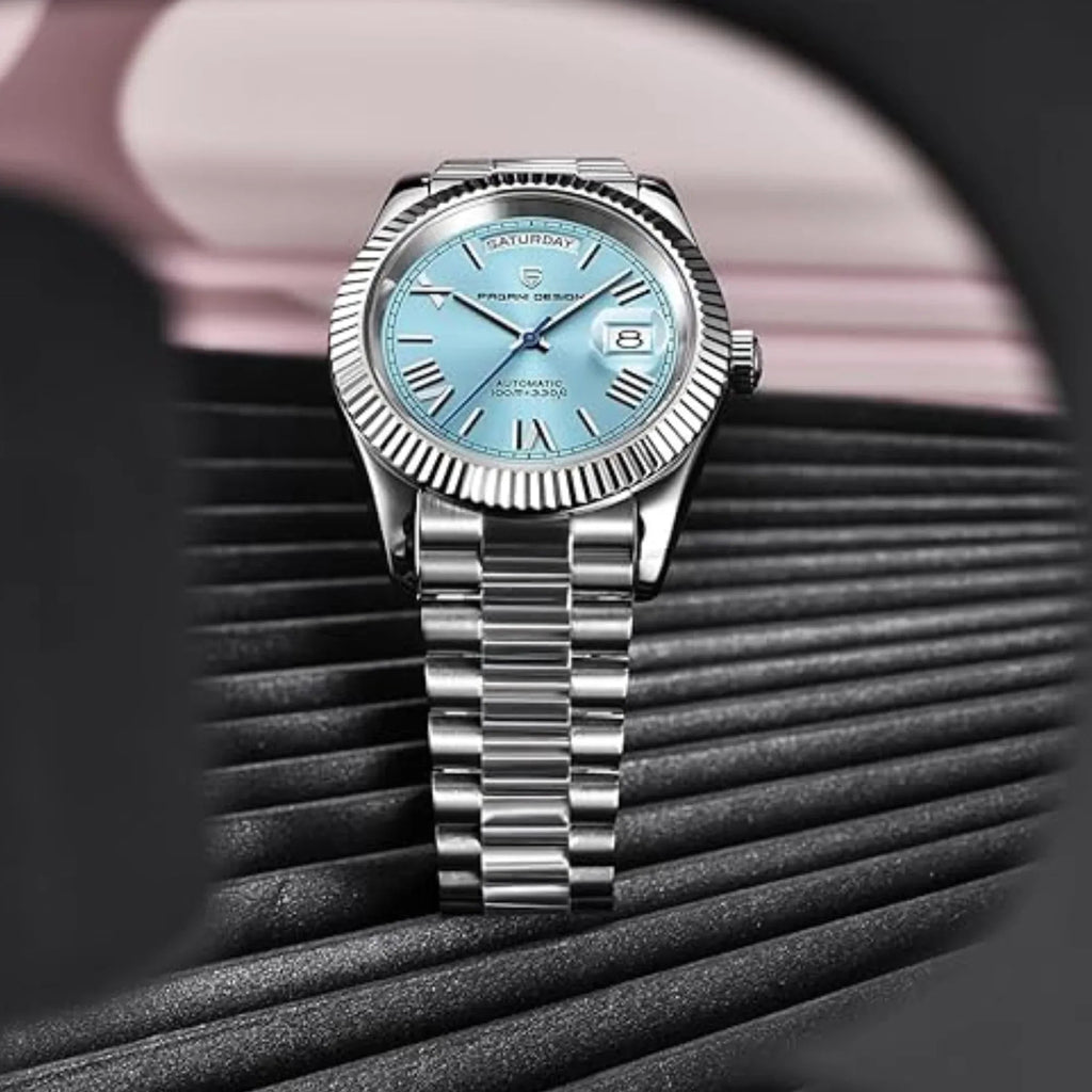 Pagani Design DD40 PD-1783 Men's Watches Luxury Automatic Watch AR Sapphire Glass Mechanical Wristwatch Men NH36A - Ice Blue Dial - DREAM WATCHES