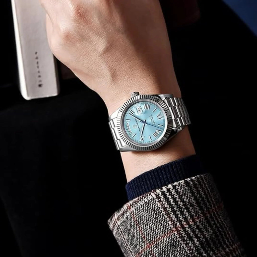 Pagani Design DD40 PD-1783 Men's Watches Luxury Automatic Watch AR Sapphire Glass Mechanical Wristwatch Men NH36A - Ice Blue Dial - DREAM WATCHES