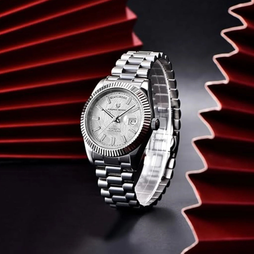 Pagani Design DD40 PD-1783 Men's Watches Luxury Automatic Watch AR Sapphire Glass Mechanical Wristwatch Men NH36A - White Meteorite Dial - DREAM WATCHES