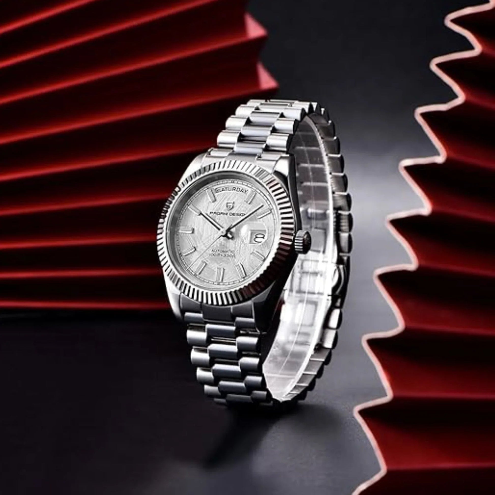 Pagani Design DD40 PD-1783 Men's Watches Luxury Automatic Watch AR Sapphire Glass Mechanical Wristwatch Men NH36A - White Meteorite Dial - DREAM WATCHES