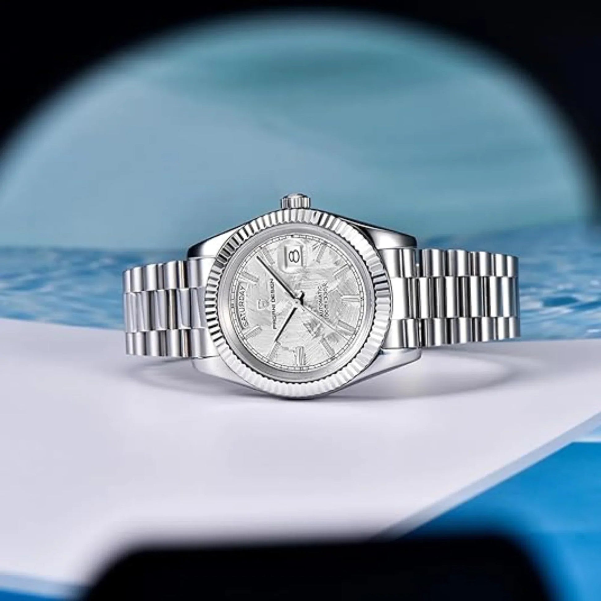 Pagani Design DD40 PD-1783 Men's Watches Luxury Automatic Watch AR Sapphire Glass Mechanical Wristwatch Men NH36A - White Meteorite Dial - DREAM WATCHES