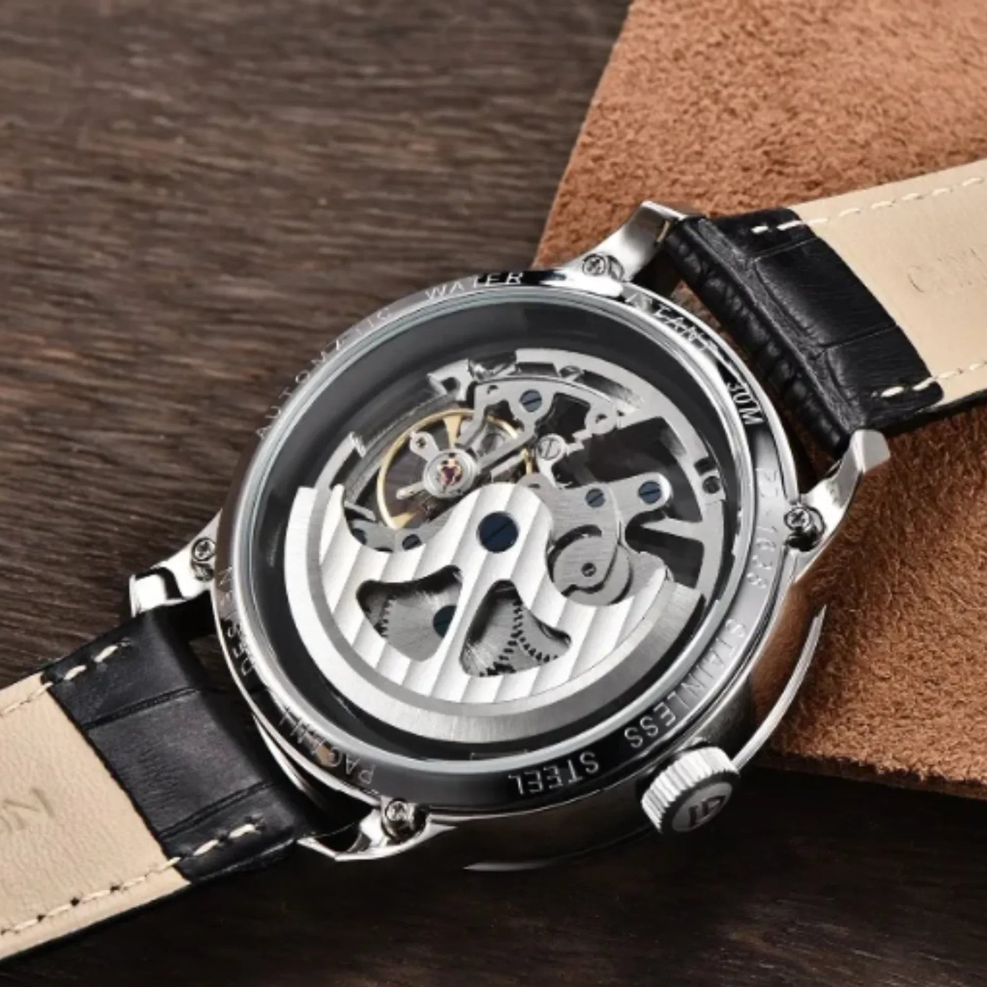Pagani Design PD-1638 2023 Men's Automatic Skeleton Mechanical Automatic Stainless Steel Watch With Leather Strap Pointer Series 100 Meters Waterproof - DREAM WATCHES
