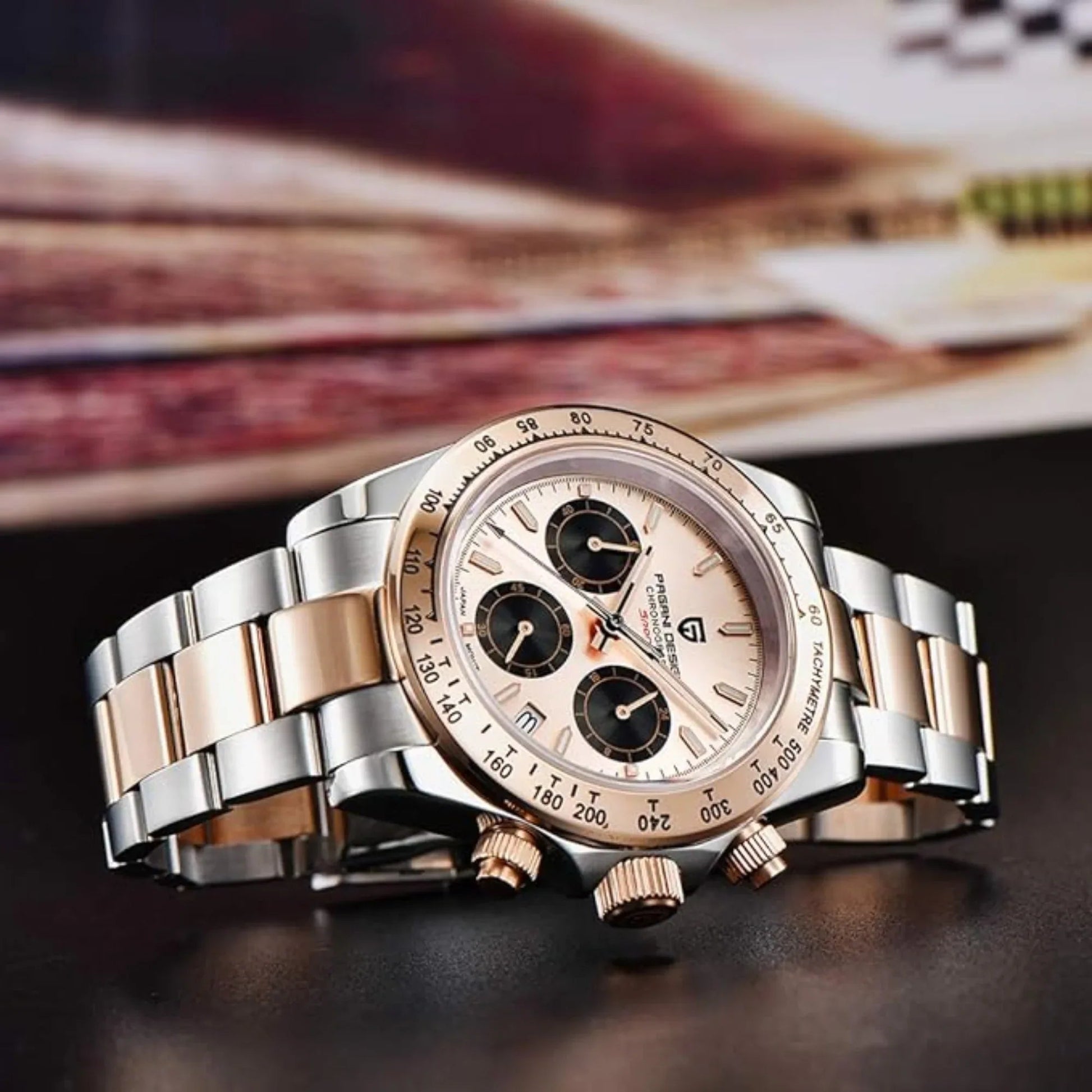Pagani Design PD-1644 Daytona Chronograph Luxury Meca-quartz Movement (Japanese VK63) | Stainless Steel Men's 40MM Watch - DREAM WATCHES