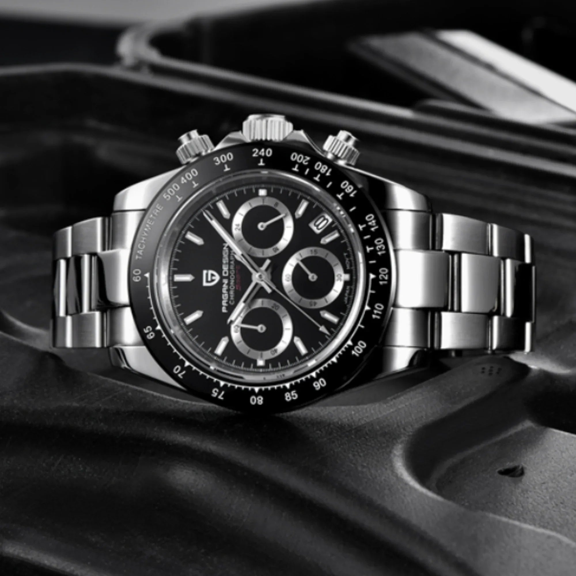 Pagani Design PD-1644 Daytona Chronograph Luxury Meca-quartz Movement (Japanese VK63) | Stainless Steel Men's 40MM Watch - DREAM WATCHES