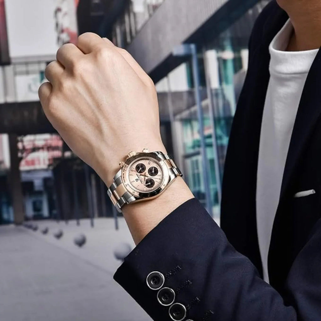 Pagani Design PD-1644 Daytona Chronograph Luxury Meca-quartz Movement (Japanese VK63) | Stainless Steel Men's 40MM Watch - DREAM WATCHES