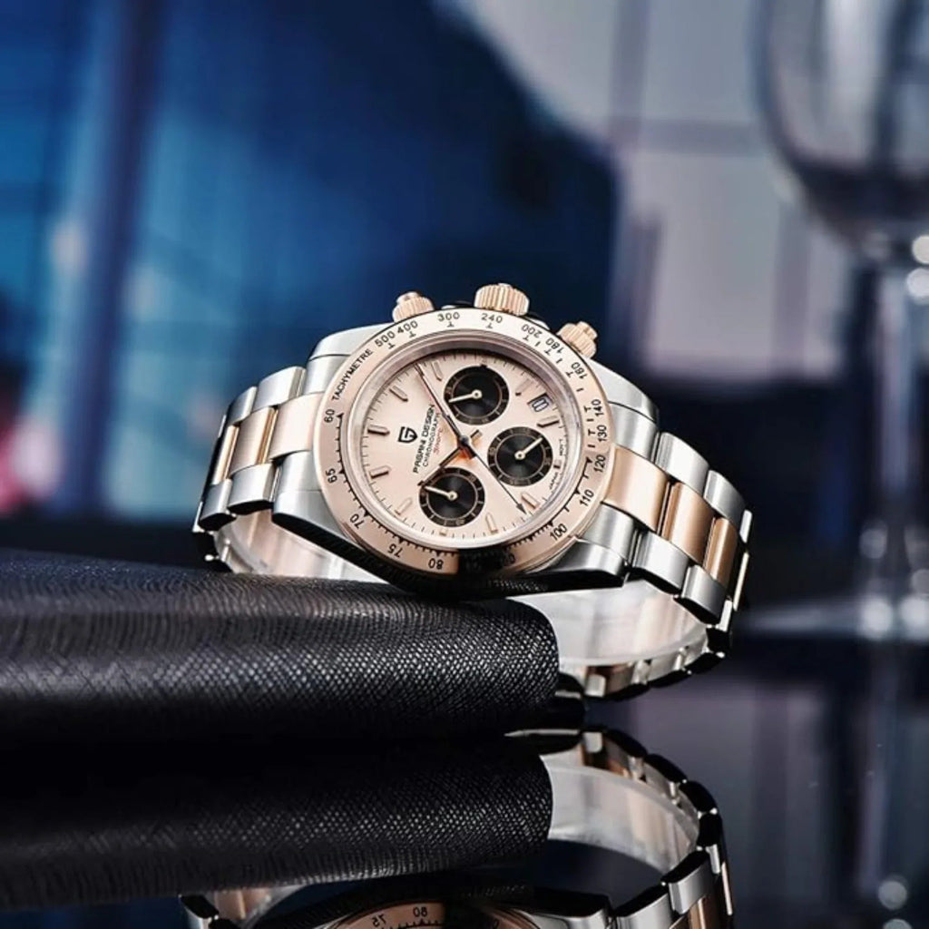 Pagani Design PD-1644 Daytona Chronograph Luxury Meca-quartz Movement (Japanese VK63) | Stainless Steel Men's 40MM Watch - DREAM WATCHES
