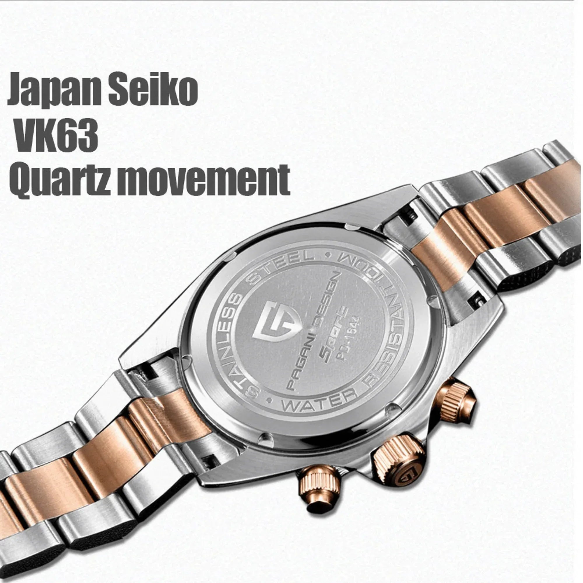 Pagani Design PD-1644 | Luxury | Meca-quartz Movement (SeikoVK63) | Stainless Steel Men's 40MM Watch - DREAM WATCHES