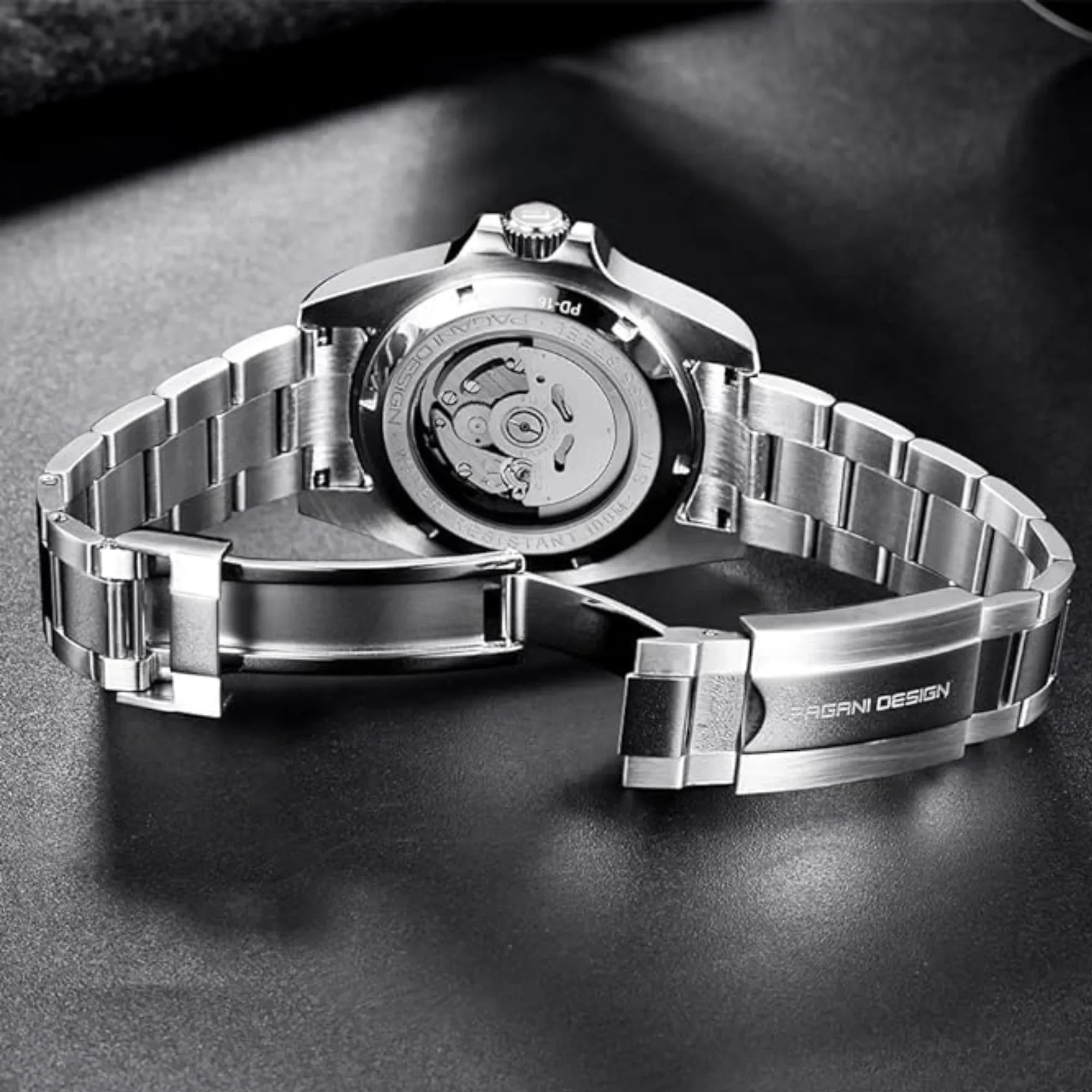 Pagani Design PD-1651 40mm Mens Automatic Waterproof Mechanical Watch Yatch-Master Hommage - Black Blue - DREAM WATCHES