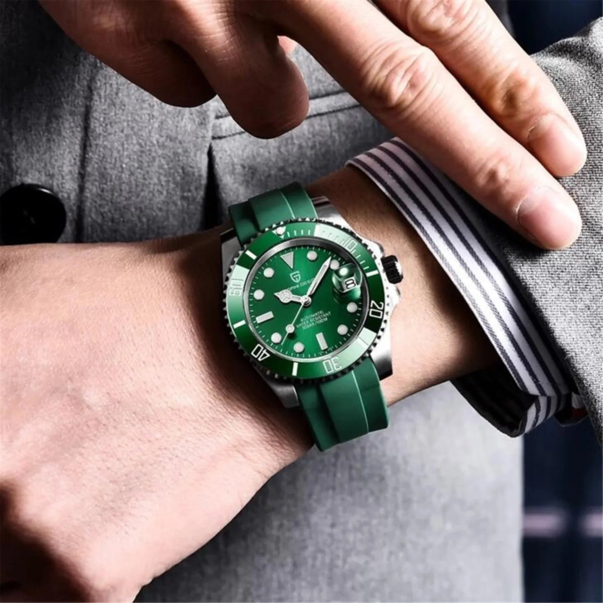 Pagani Design PD-1661 Waterproof Mechanical Automatic Watch Men's 40MM Watch "Hulk" - DREAM WATCHES
