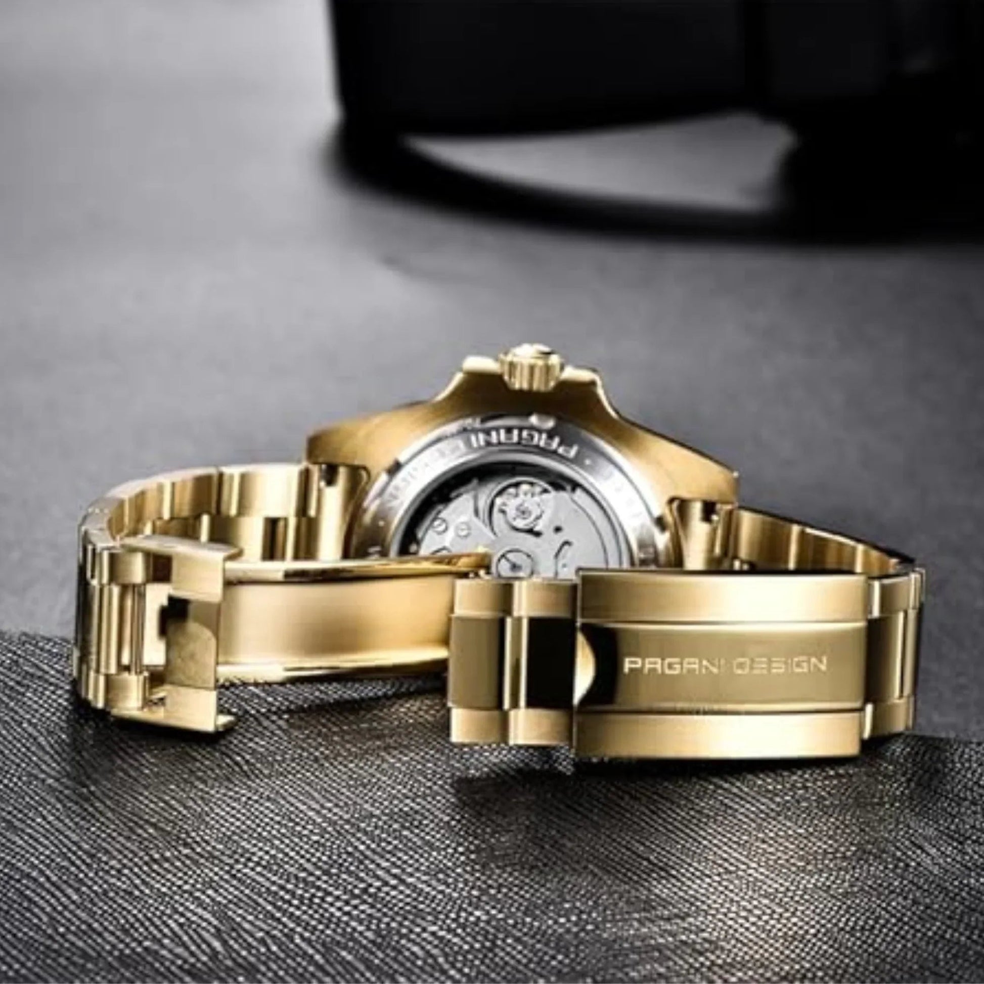 Pagani Design PD-1661 Waterproof Mechanical Automatic Watch Stainless Steel Men's 40MM Watch "Blue - Golden Bracelet" - DREAM WATCHES