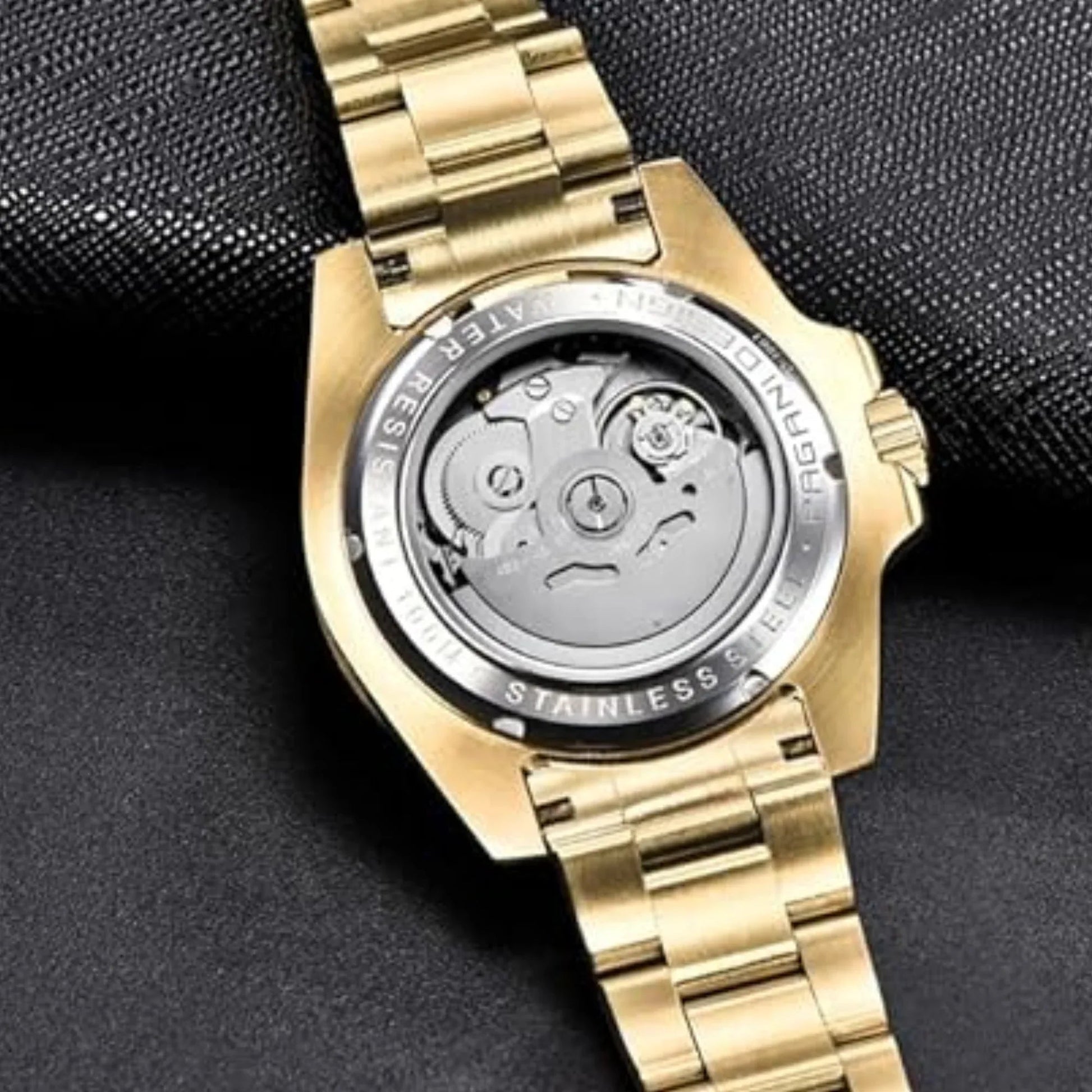 Pagani Design PD-1661 Waterproof Mechanical Automatic Watch Stainless Steel Men's 40MM Watch "Blue - Golden Bracelet" - DREAM WATCHES
