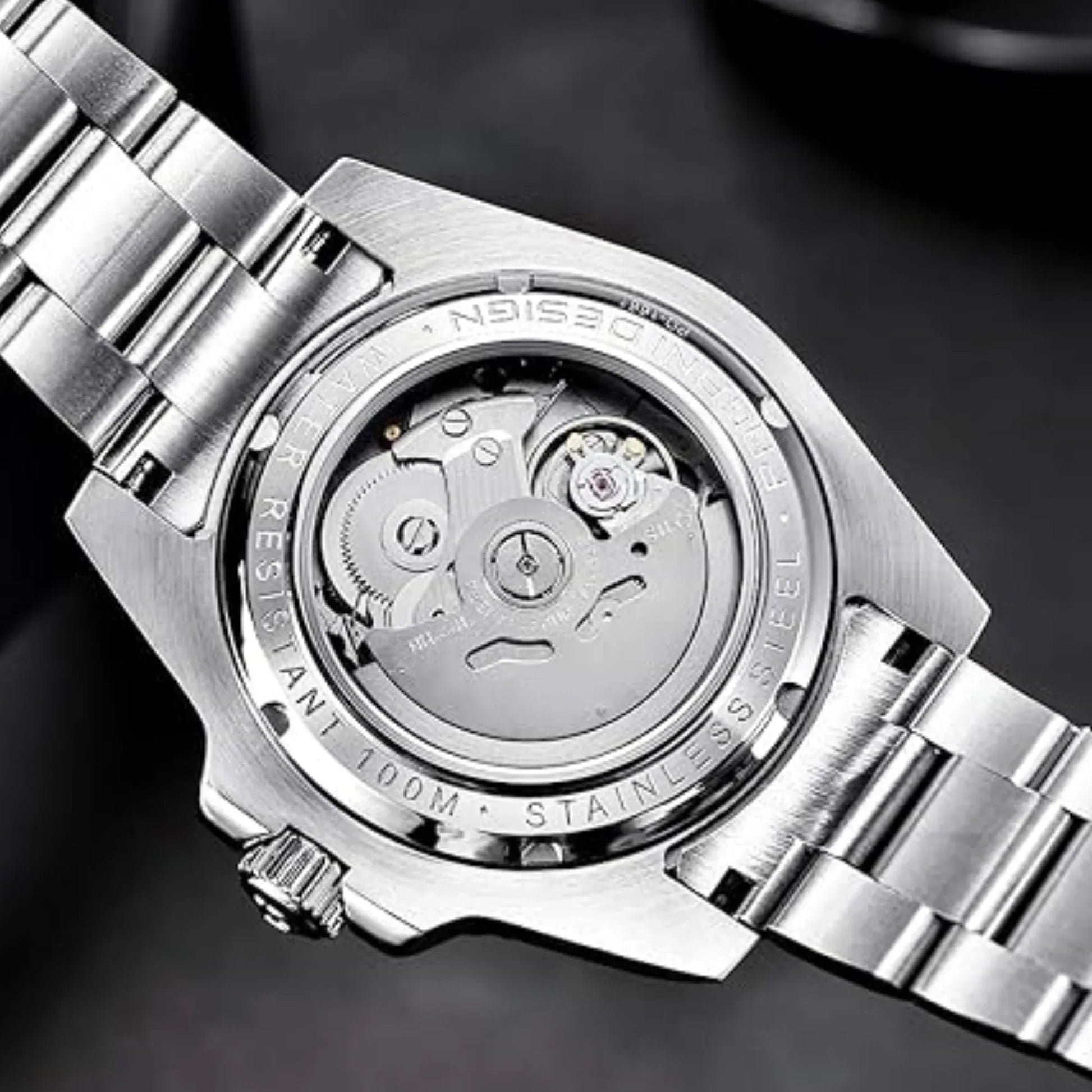 Pagani Design PD-1661 Waterproof Mechanical Automatic Watch Stainless Steel Men's 40MM Watch - Blue/Black - DREAM WATCHES