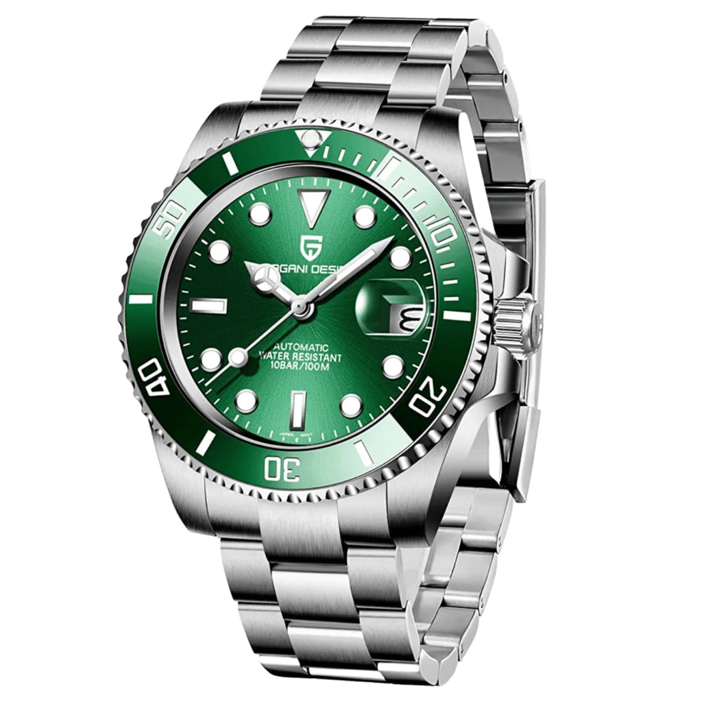 Pagani Design PD-1661 Waterproof Mechanical Automatic Watch Stainless Steel Men's 40MM Watch "Hulk" - DREAM WATCHES