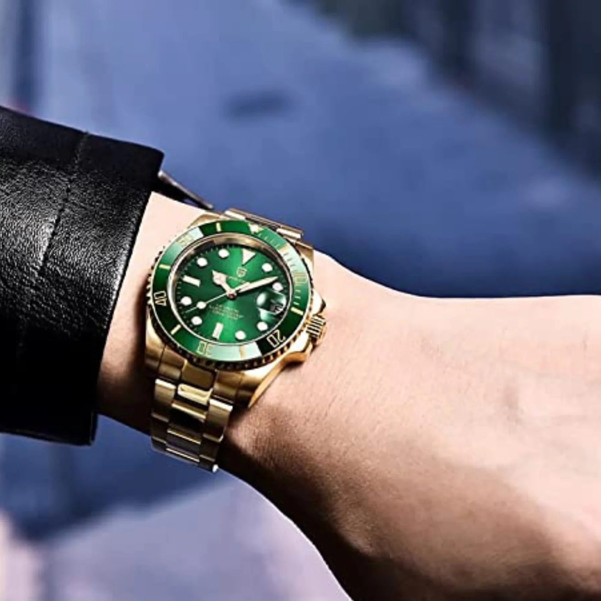 Pagani Design PD-1661 Waterproof Mechanical Automatic Watch Stainless Steel Men's 40MM Watch "Hulk - Golden Bracelet" - DREAM WATCHES
