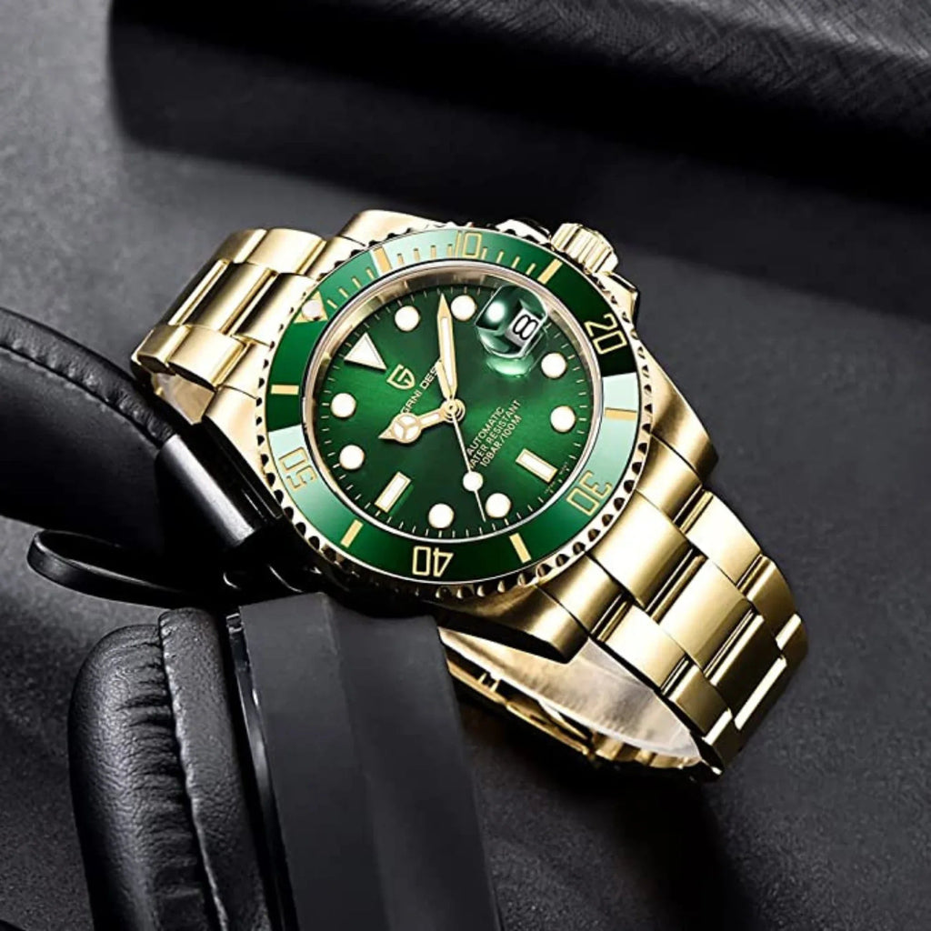 Pagani Design PD-1661 Waterproof Mechanical Automatic Watch Stainless Steel Men's 40MM Watch "Hulk - Golden Bracelet" - DREAM WATCHES