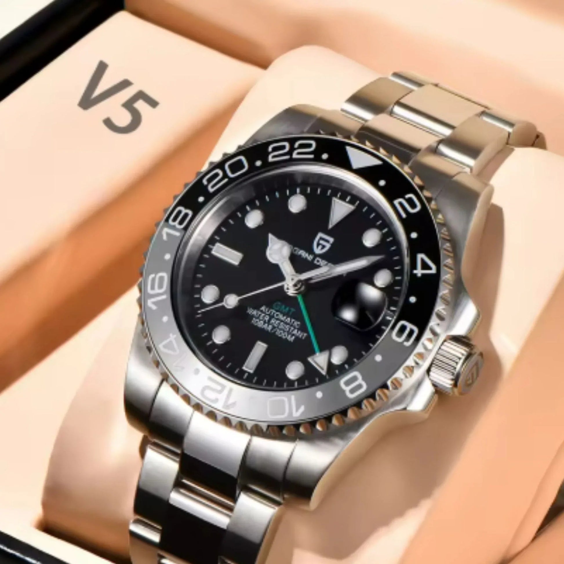 Pagani Design PD-1662 Waterproof Automatic Watch Stainless Steel Men's 40MM Watch - Bruce Wayne - DREAM WATCHES