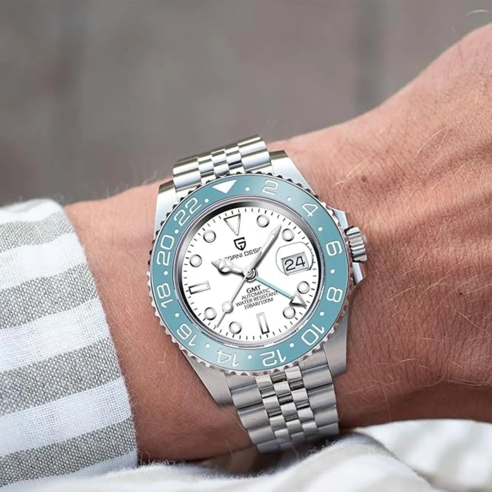 Pagani Design PD-1662 Waterproof Mechanical Automatic Watch Stainless Steel Men's 40MM Watch - DREAM WATCHES