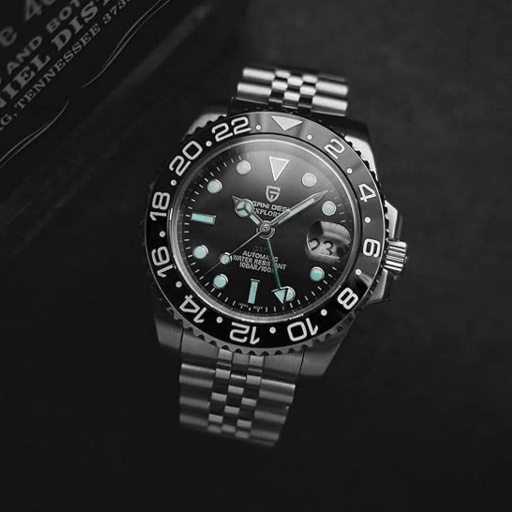Pagani Design PD-1662 Waterproof Mechanical Automatic Watch Stainless Steel Men's 40MM Watch - Black - DREAM WATCHES