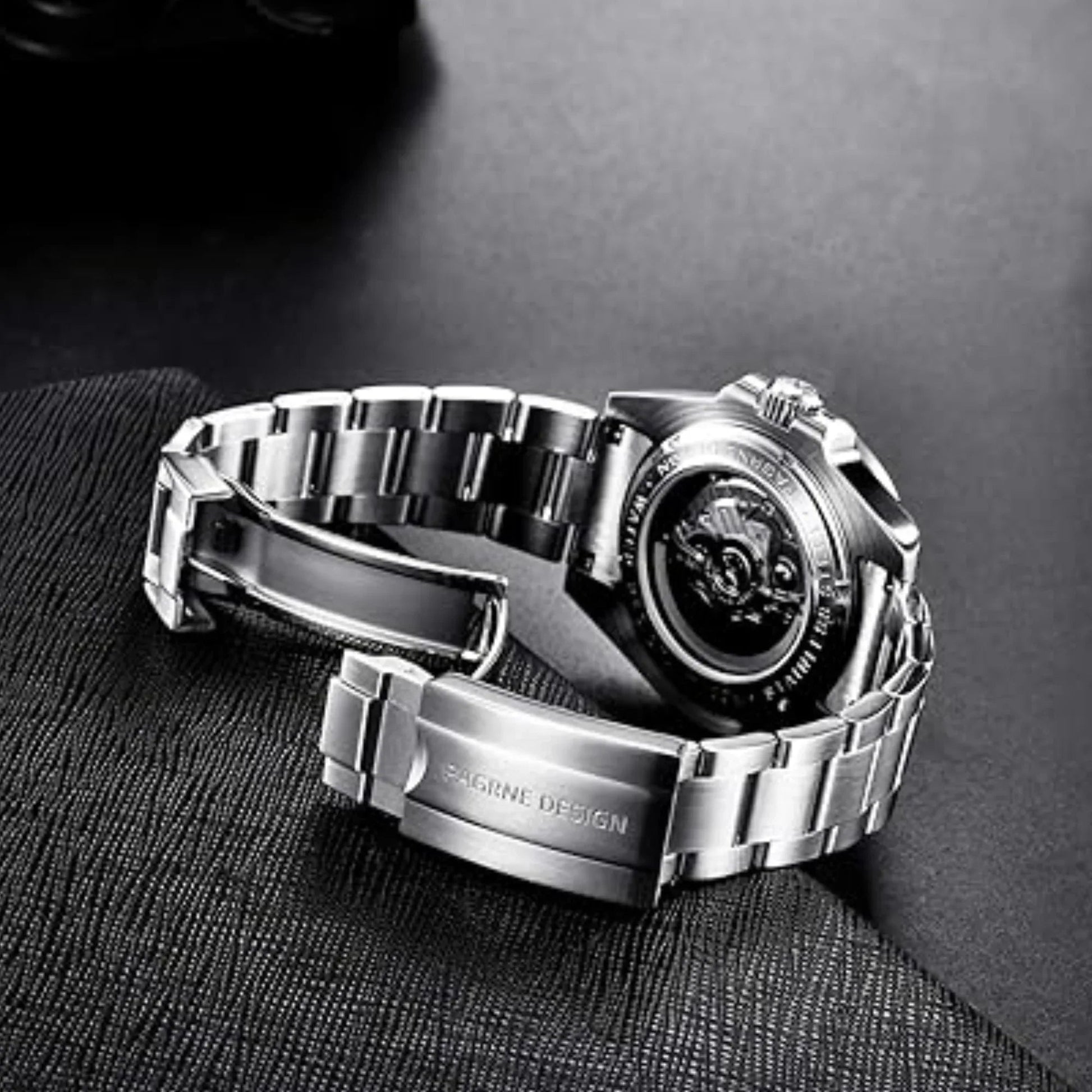 Pagani Design PD-1670 Men's Wrist Watches, Automatic Mechanical NH35A Movement Waterproof Watches for Men, 40mm Stainless Steel Sapphire Glass Silver Watch - DREAM WATCHES