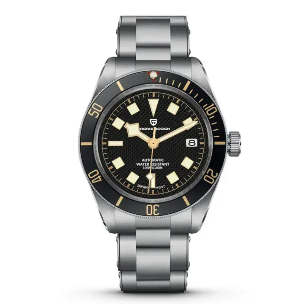 Pagani Design PD-1671 42mm Mens Automatic Waterproof Mechanical Watch with (Japanese NH-35 Movement) - Black Bay - DREAM WATCHES