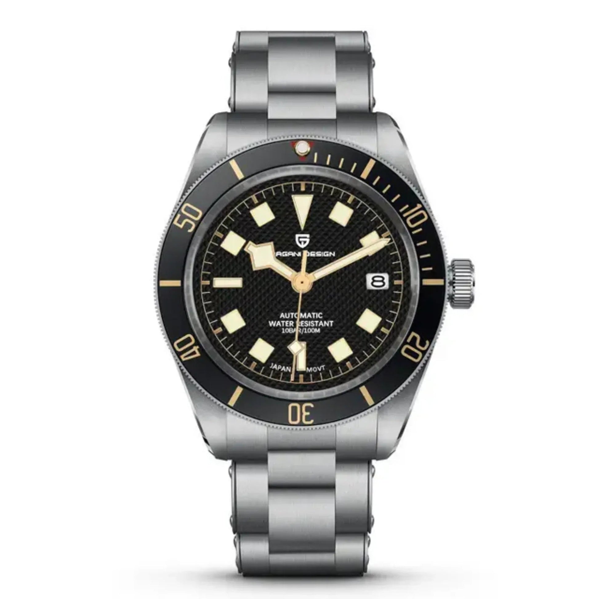 Pagani Design PD-1671 42mm Mens Automatic Waterproof Mechanical Watch with (Japanese NH-35 Movement) - Black Bay - DREAM WATCHES