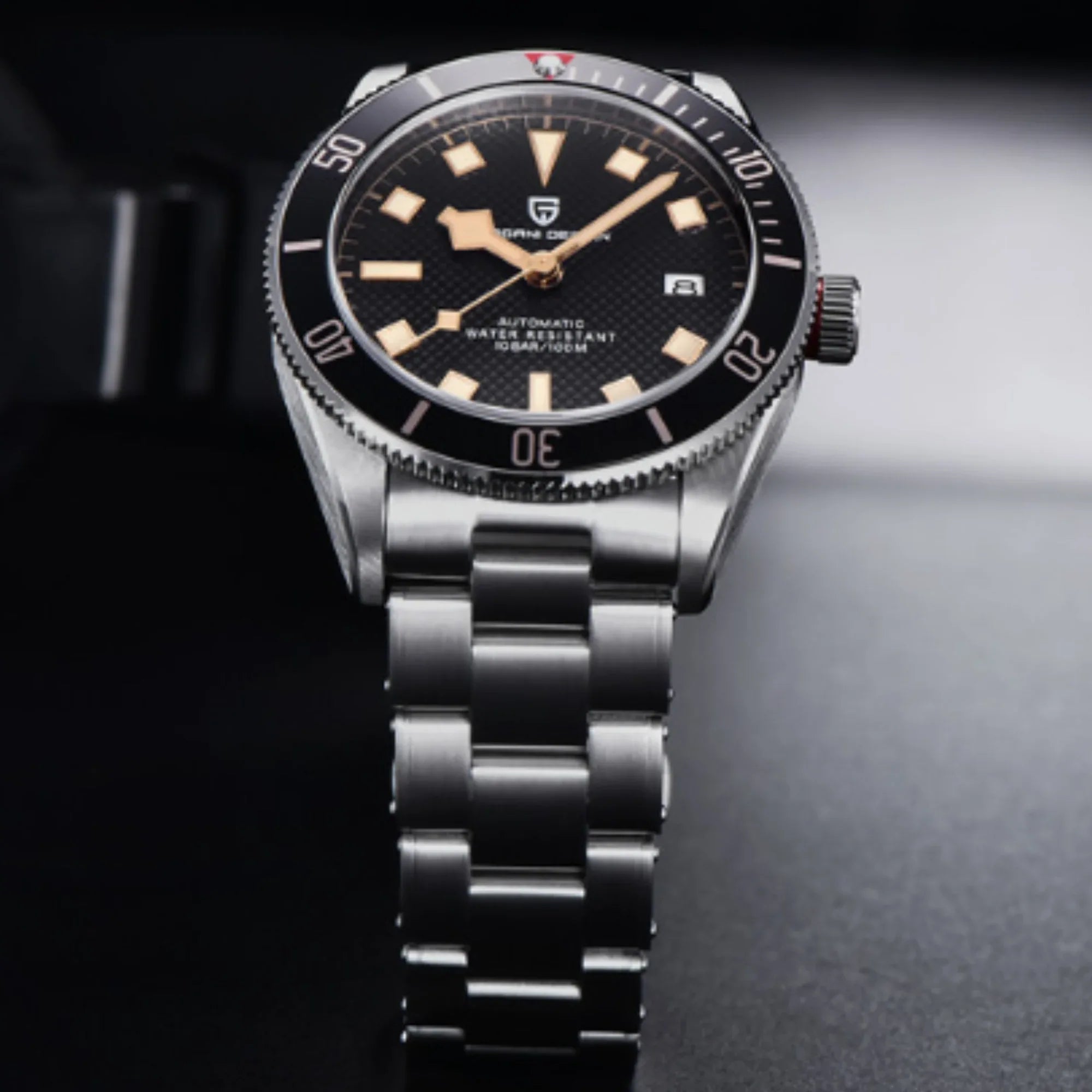 Pagani Design PD-1671 42mm Mens Automatic Waterproof Mechanical Watch with (Japanese NH-35 Movement) - Black Bay - DREAM WATCHES