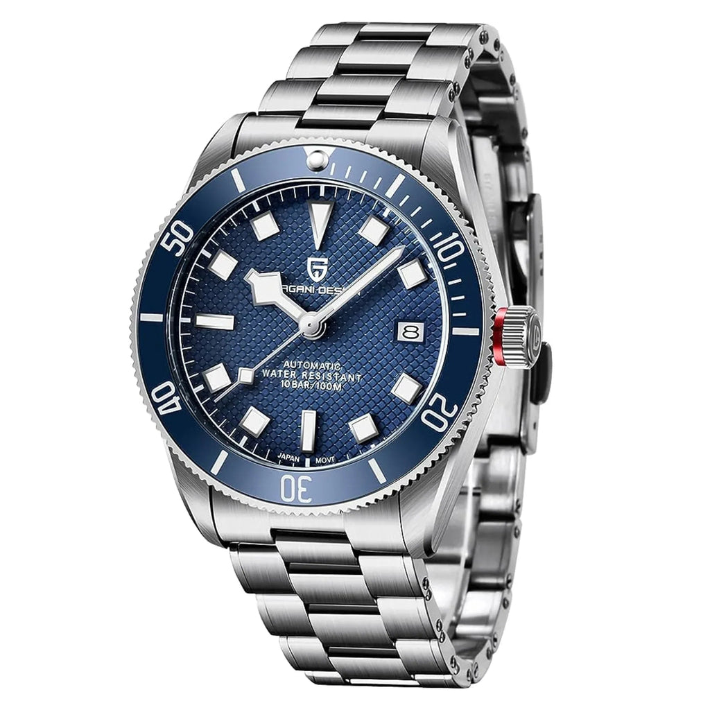 Pagani Design PD-1671 42mm Mens Automatic Waterproof Mechanical Watch with (Japanese NH-35 Movement) - Blue - DREAM WATCHES