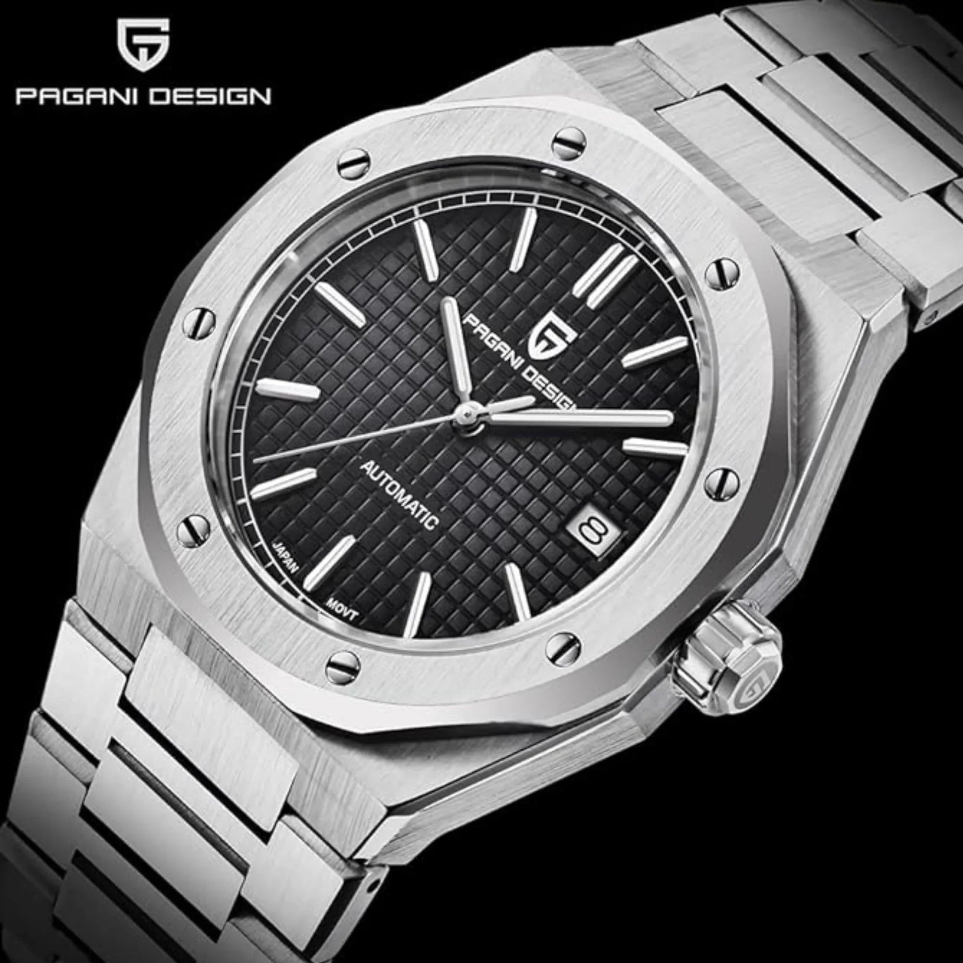 Pagani Design PD-1673 Royal Oak Men's 40mm NH35A Automatic Mechanical Watch 100M Waterproof Sapphire Crystal Stainless Steel Luminous Watch - DREAM WATCHES