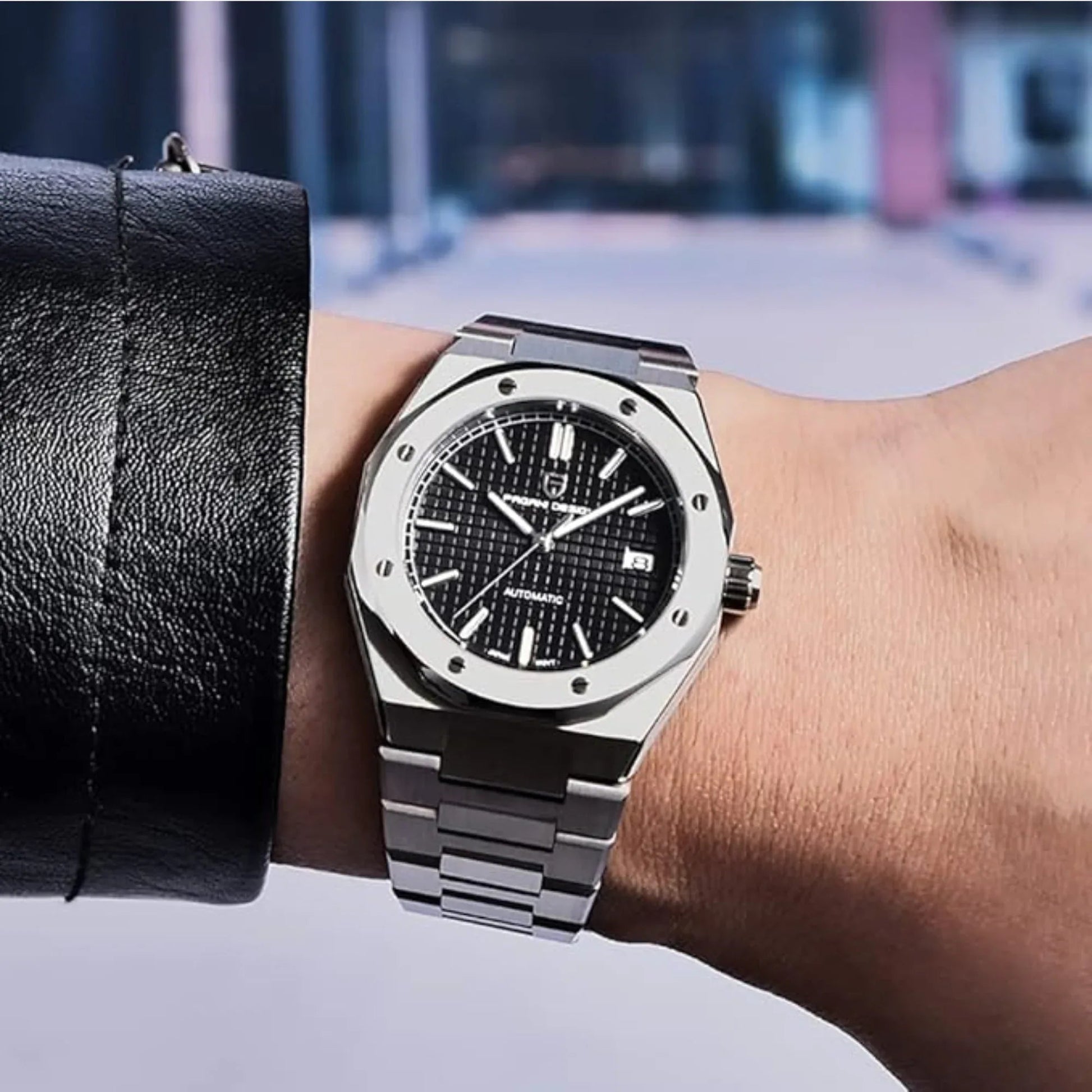 Pagani Design PD-1673 Royal Oak Men's 40mm NH35A Automatic Mechanical Watch 100M Waterproof Sapphire Crystal Stainless Steel Luminous Watch - DREAM WATCHES