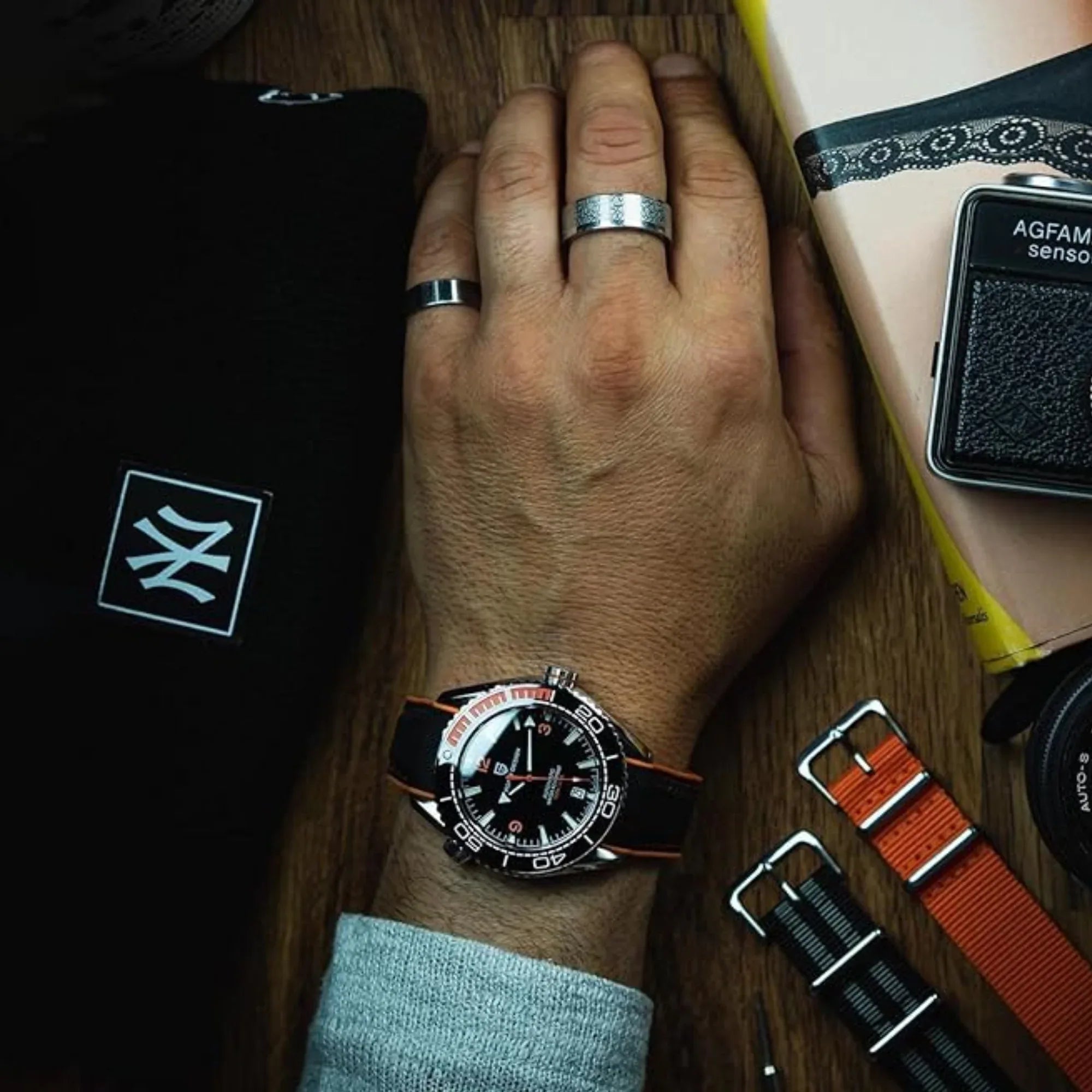 Pagani Design PD-1679M 42MM Mechanical Watch 100M Waterproof Dive Watch Sapphire Stainless Steel Bracelet Watch 