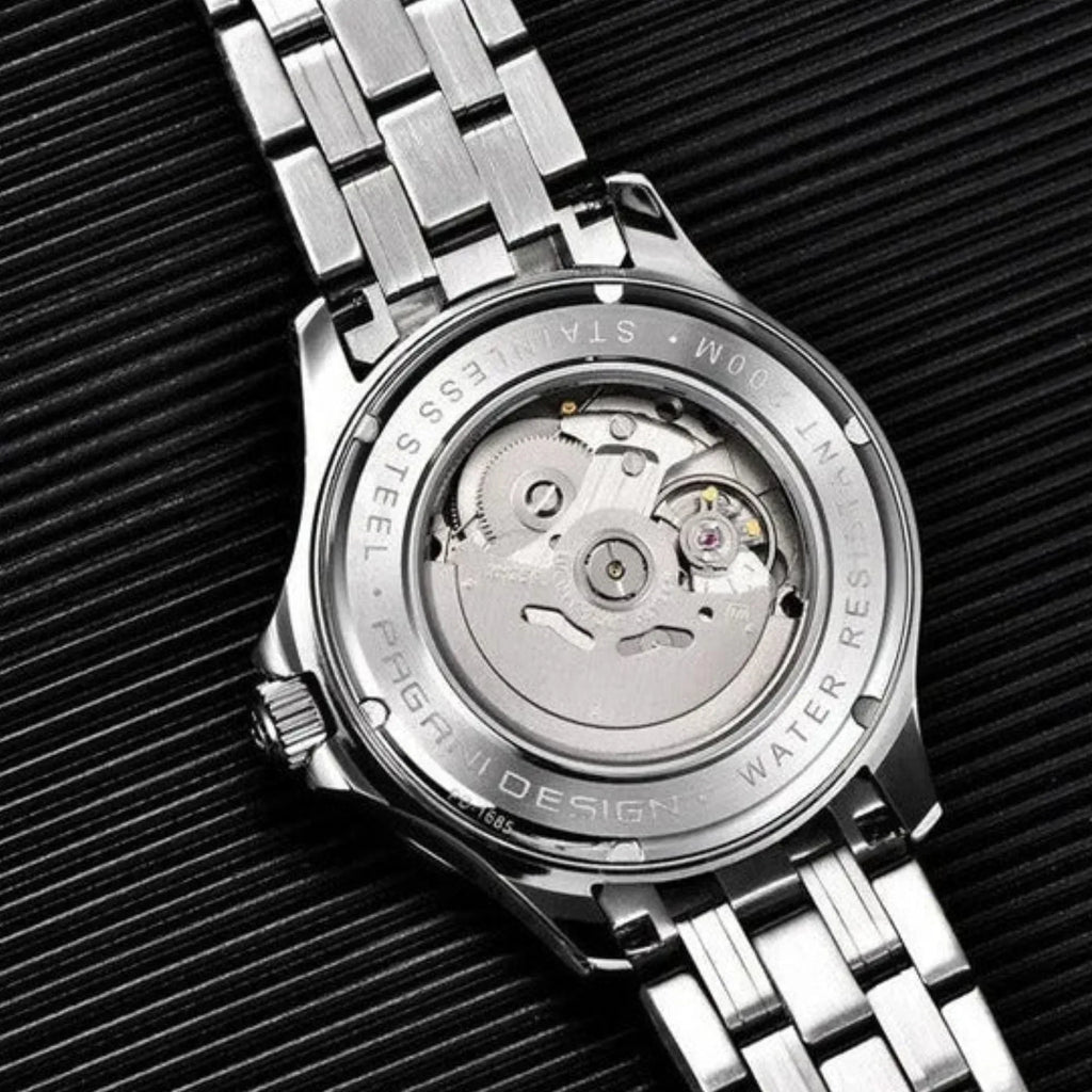 Pagani Design PD-1685 42MM (Japanese NH-35 Automatic Movement) Mechanical Watch 100M Waterproof Dive Watch Sapphire Stainless Steel Bracelet Watch "Seamaster" - DREAM WATCHES