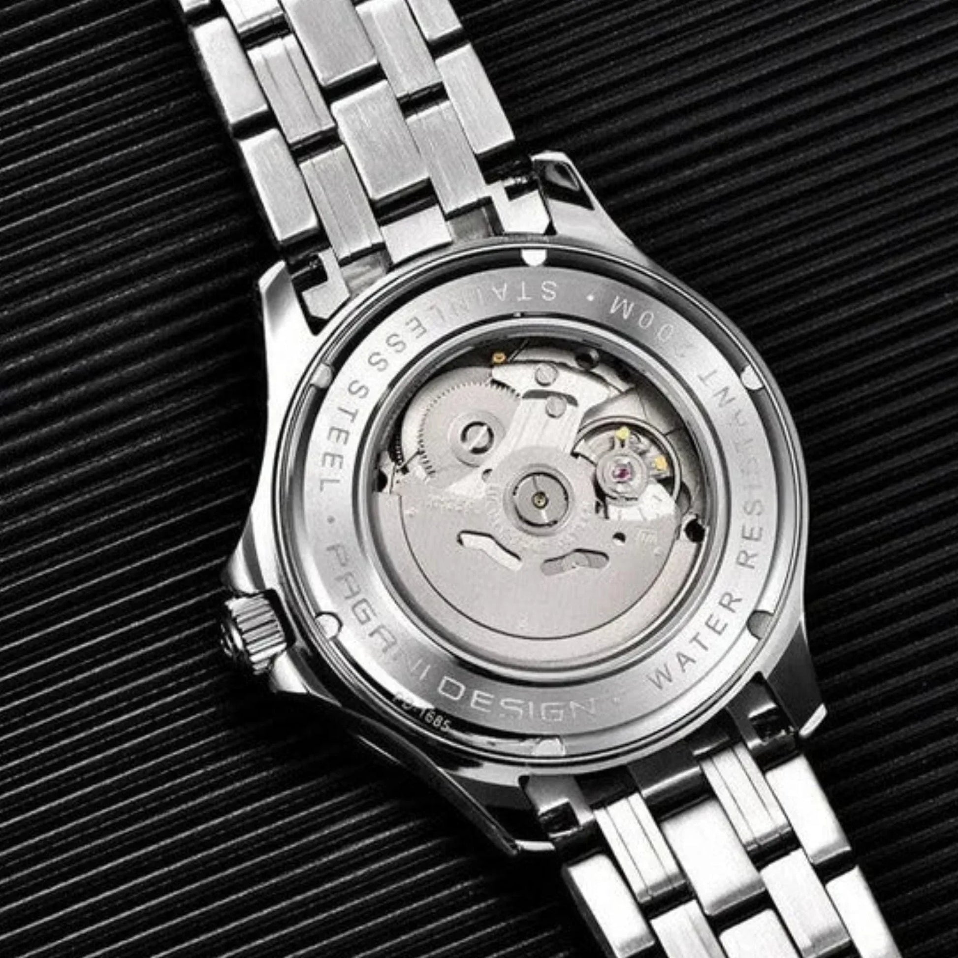 Pagani Design PD-1685 42MM (Japanese NH-35 Automatic Movement) Mechanical Watch 100M Waterproof Dive Watch Sapphire Stainless Steel Bracelet Watch "Seamaster" - DREAM WATCHES